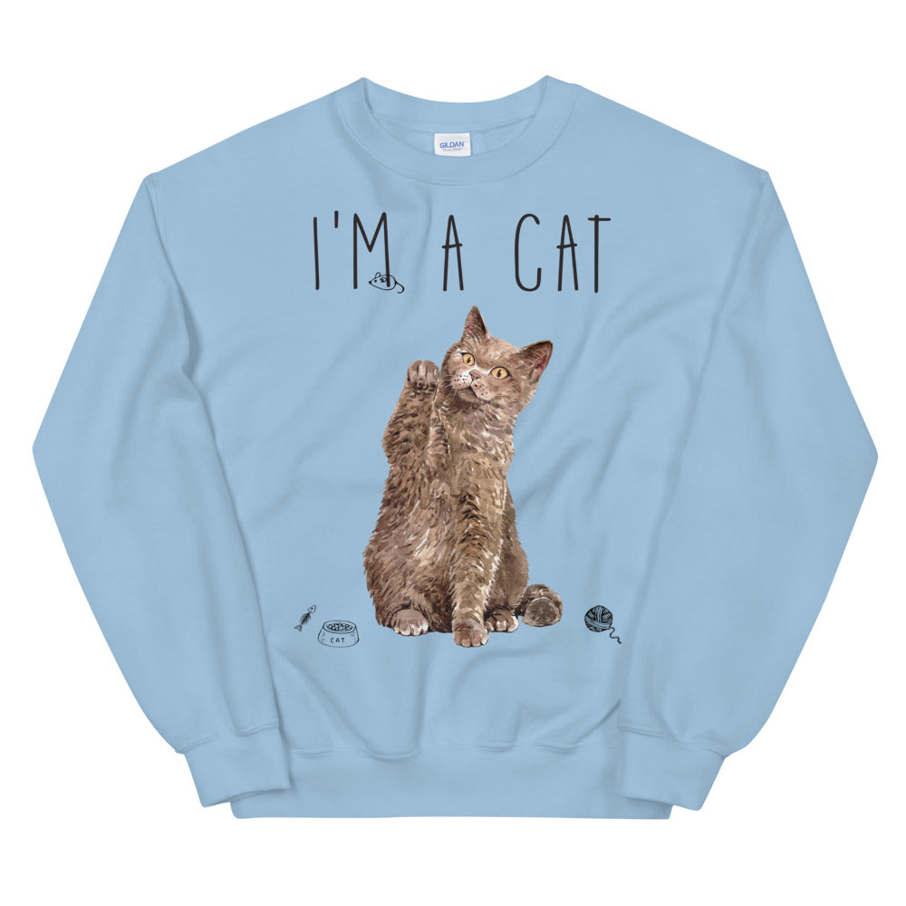 I'm a Cat Crewneck Sweatshirt for Women