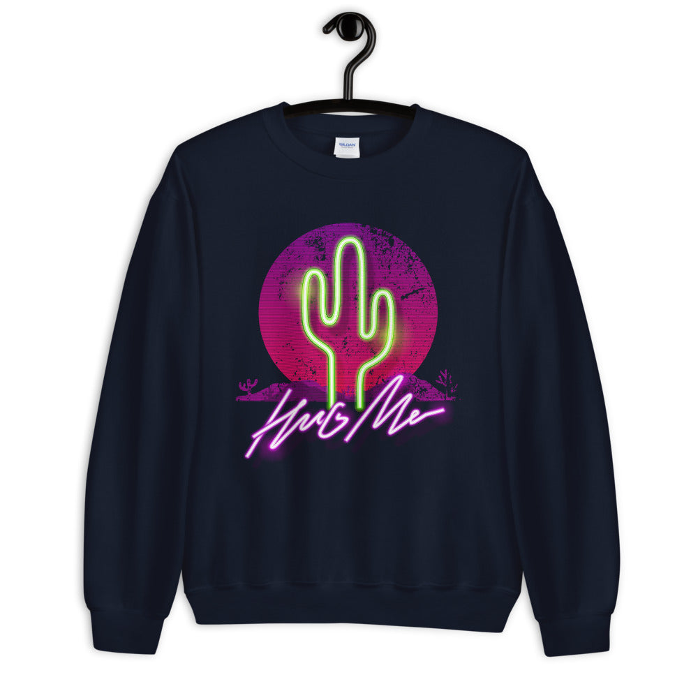 Hug Me Cactus Crewneck Sweatshirt for Women