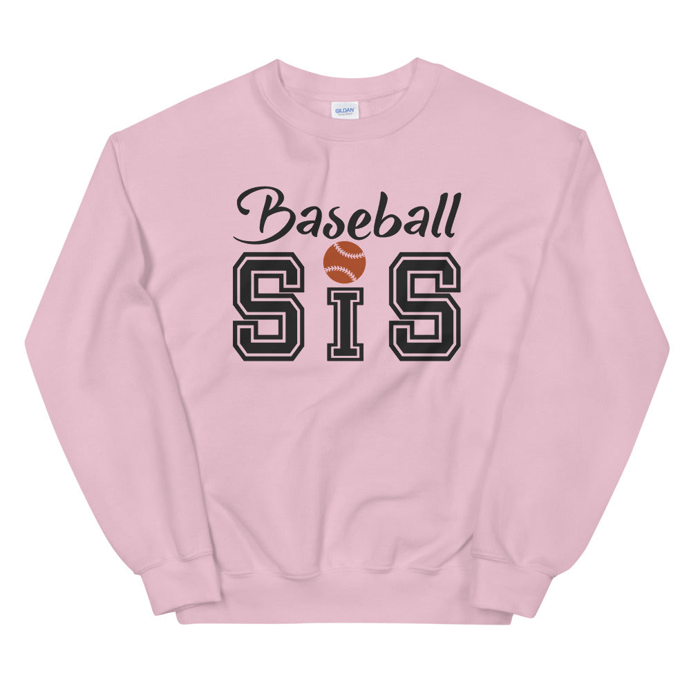 Baseball Sis Crewneck Sweatshirt for Sister