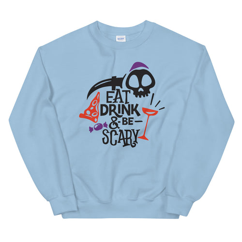 Eat Drink and Be Scary Halloween Crewneck Sweatshirt
