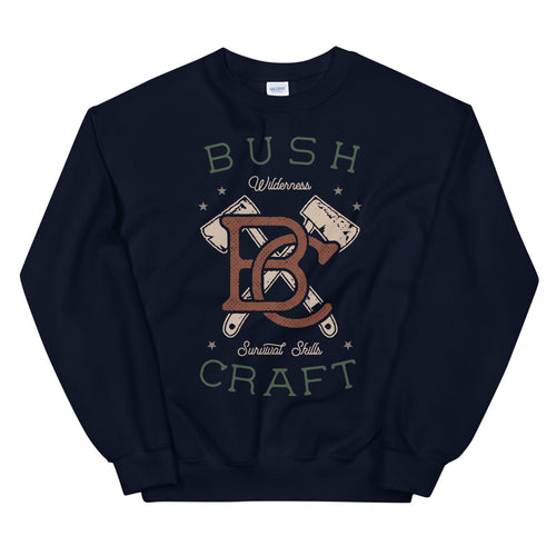 Bush Craft Survival Skills Crewneck Sweatshirt for Women