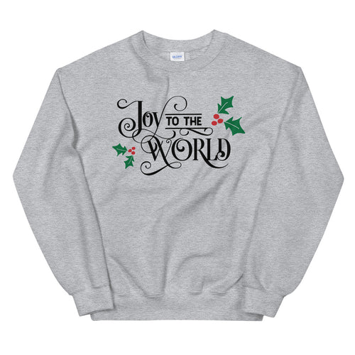 Joy To The Wold Christmas Song Sweatshirt for Women