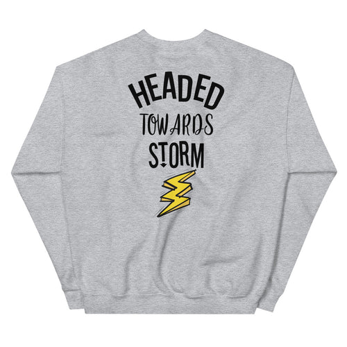 Headed Towards Storm Sweatshirt in Grey for Women