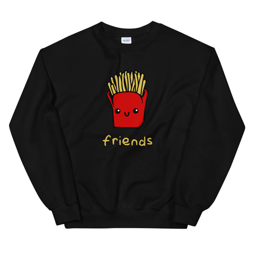 Friends Sweatshirt | Black Crewneck Friends Sweatshirt for Women