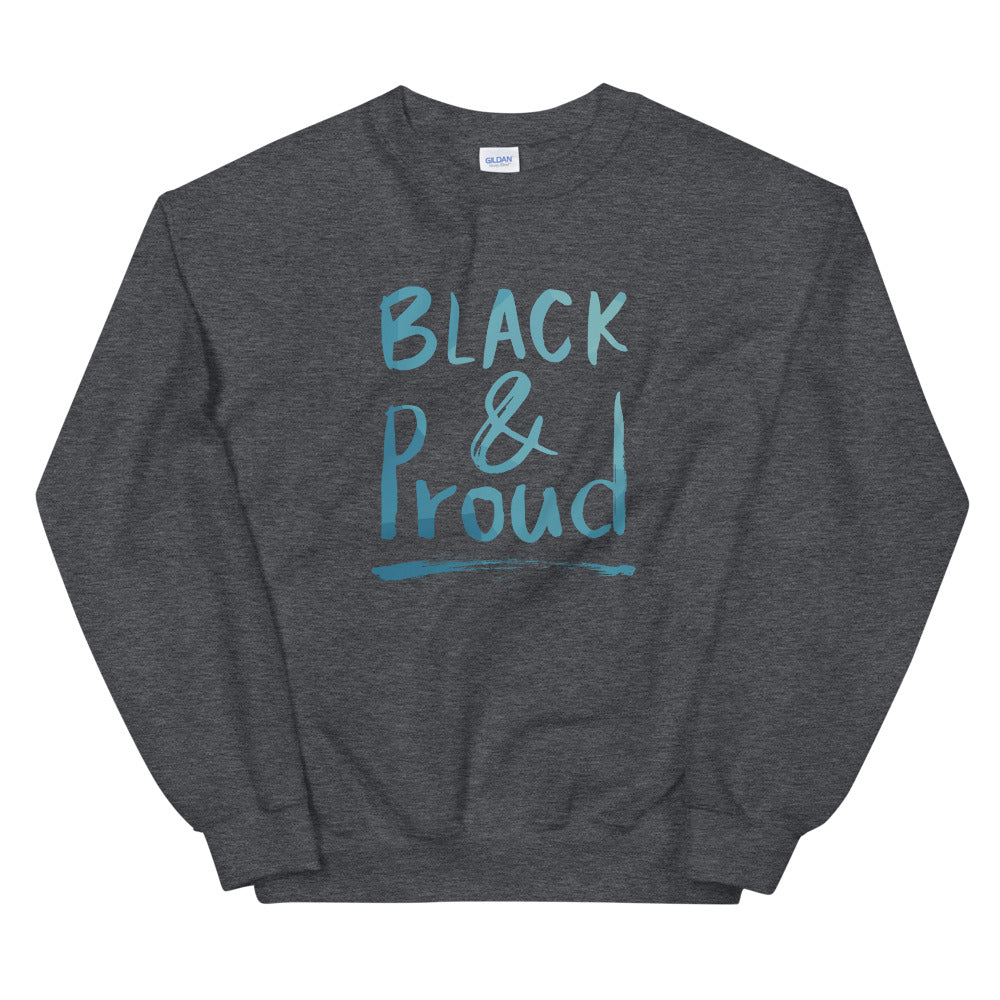 Black and Proud Crewneck Sweatshirt for Women