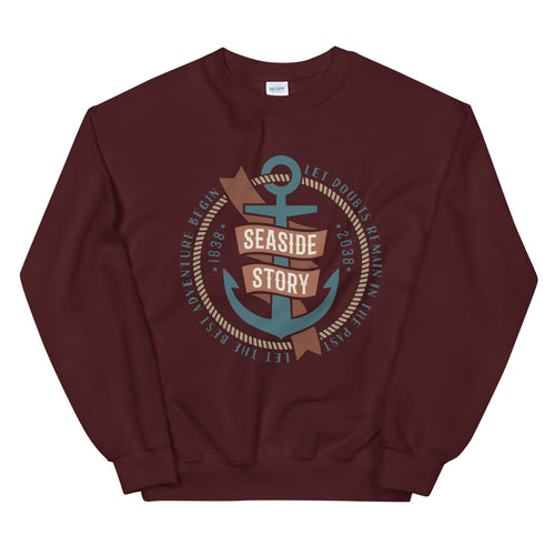 Let the Adventure Begin Seaside Story Crewneck Sweatshirt