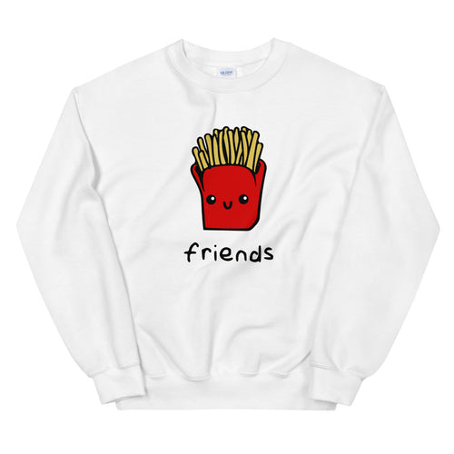 Friends Sweatshirt | White Crewneck Friends Sweatshirt for Women