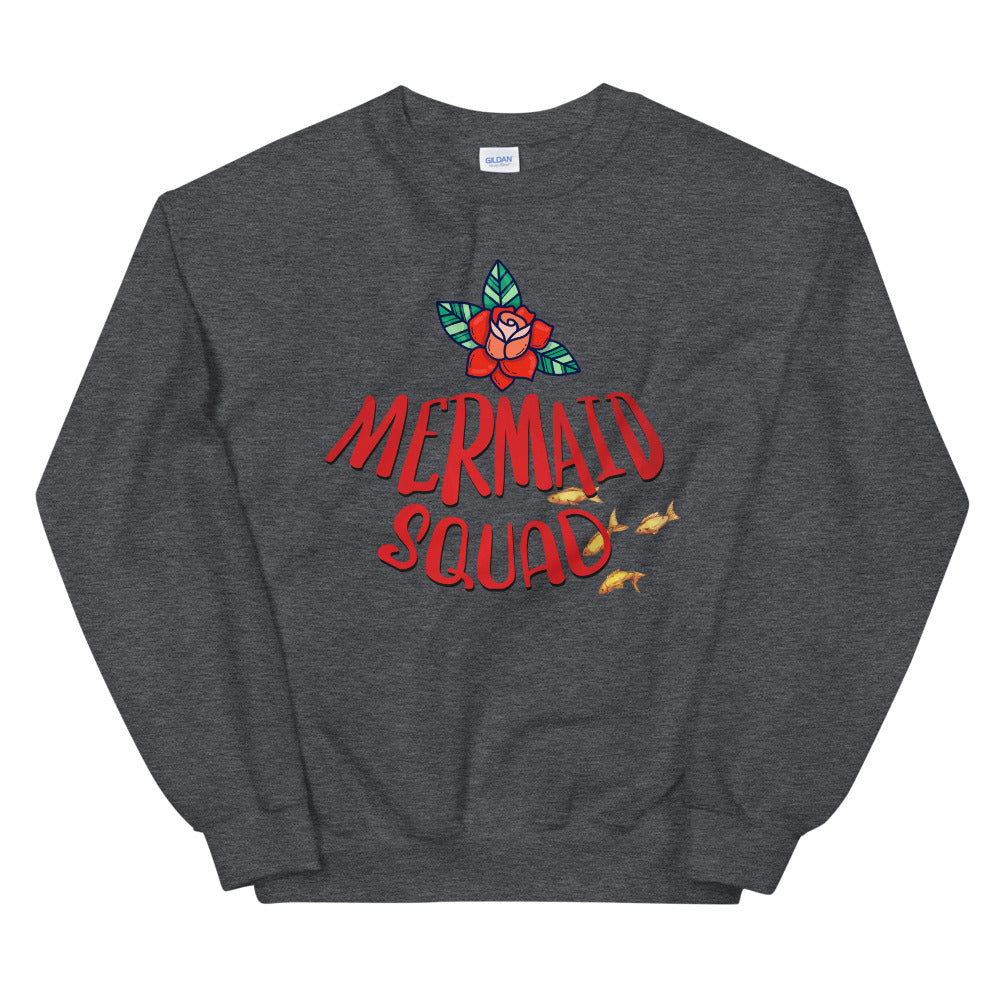Mermaid Squad Crewneck Sweatshirt for Women