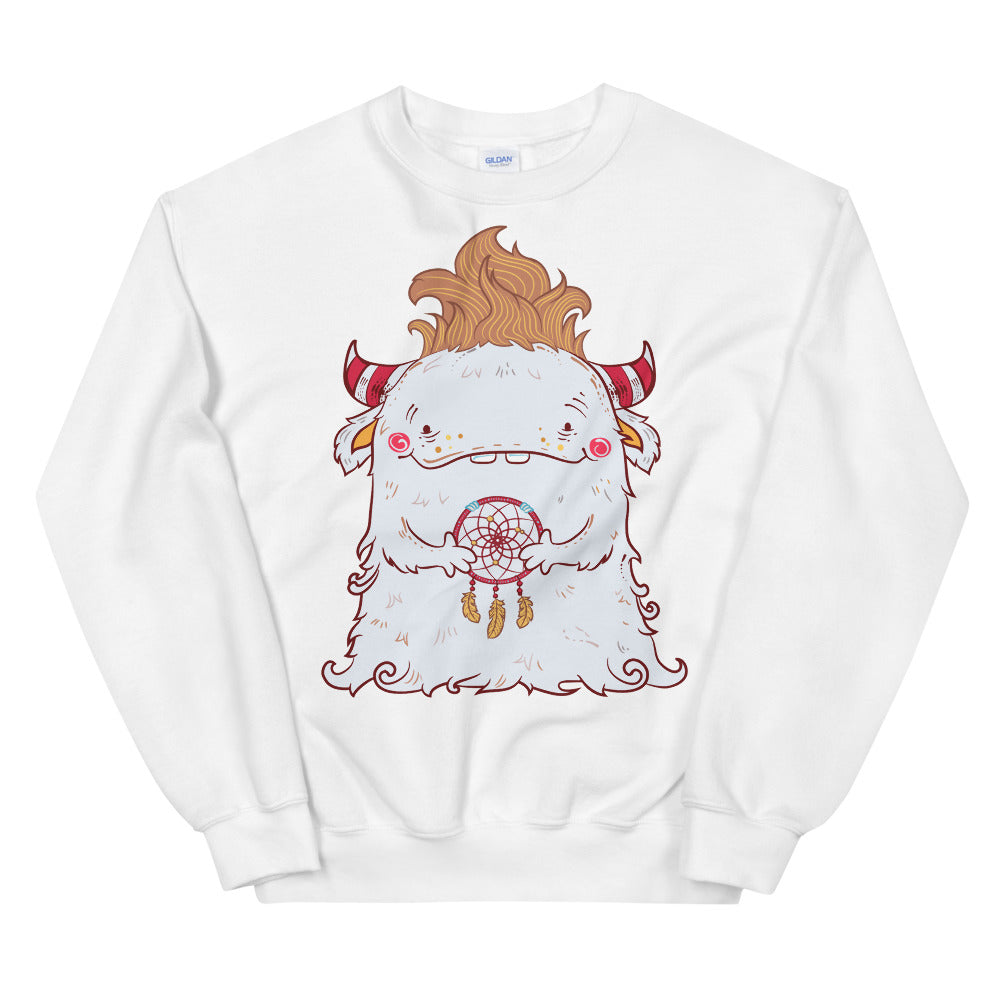 Dreamcatcher Monster Crewneck Sweatshirt for Women