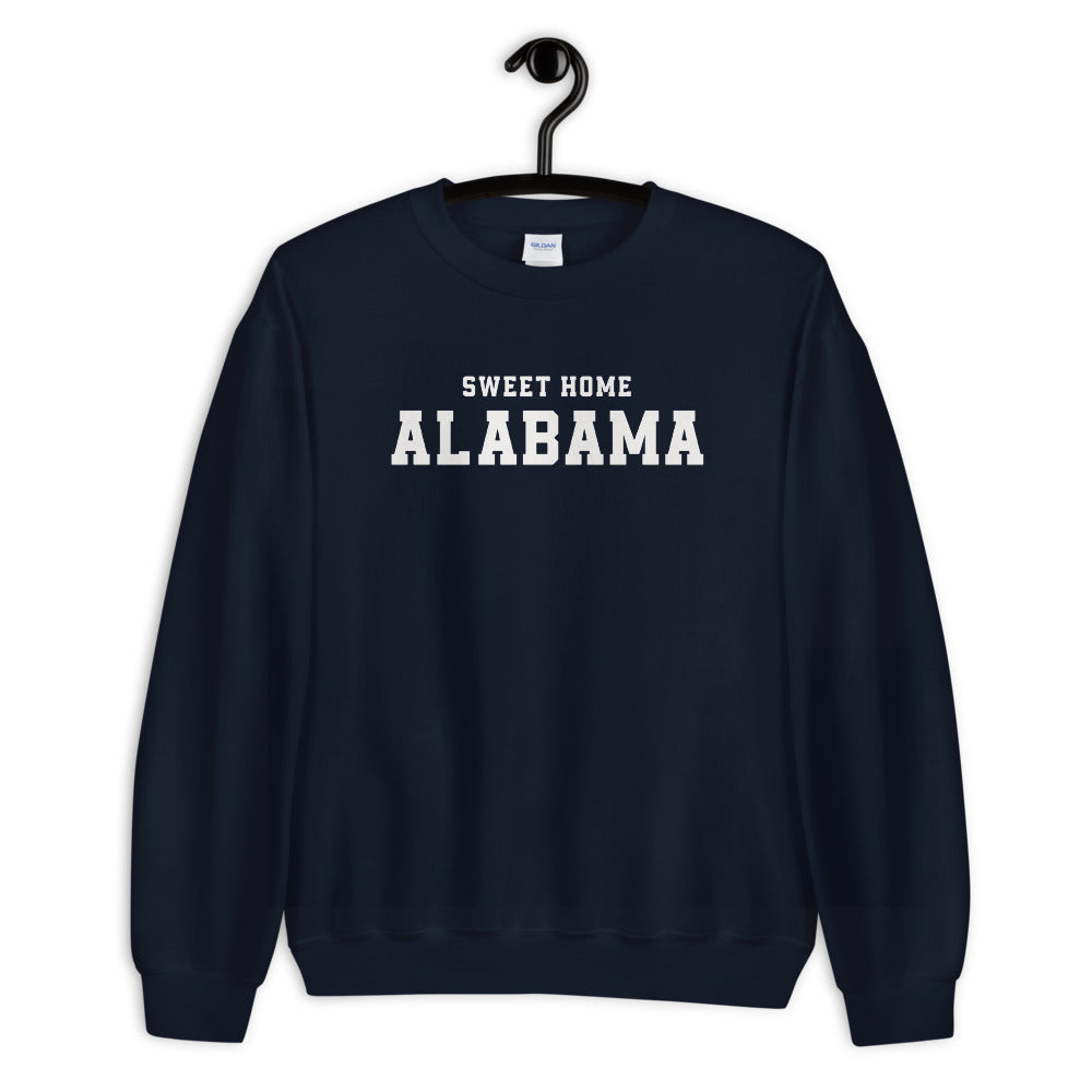 Navy Sweet Home Alabama Pullover Crewneck Sweatshirt for Women