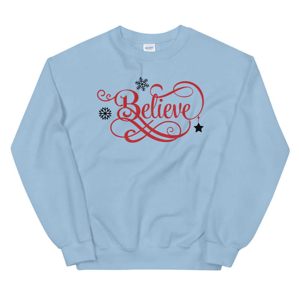 Believe Sweatshirt | Believe Christmas Crewneck for Women