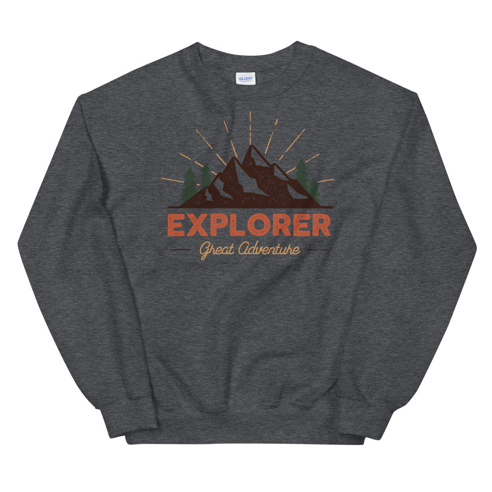 Explorer Great Adventure Crewneck Sweatshirt for Women