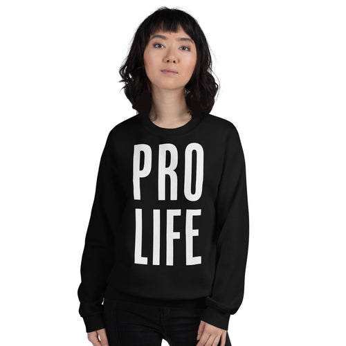Pro Life Sweatshirt | Black Pro Life Sweatshirt for Women