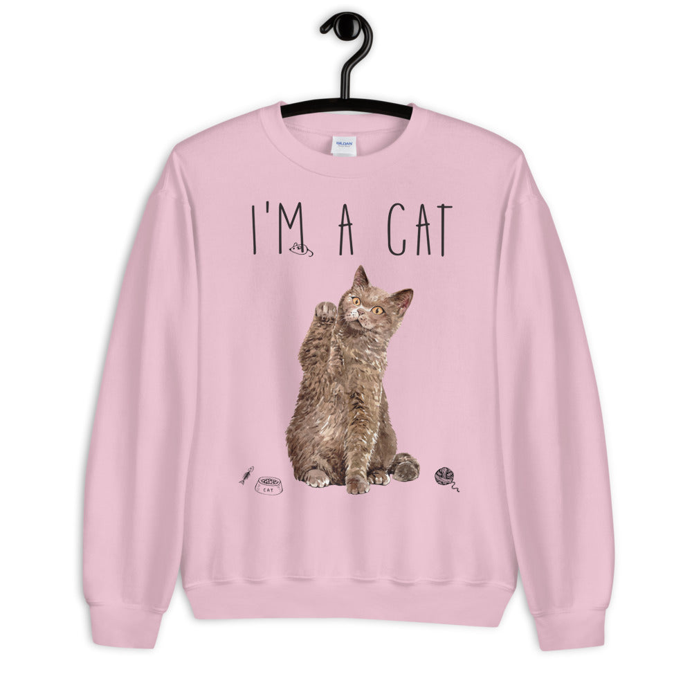 I'm a Cat Crewneck Sweatshirt for Women