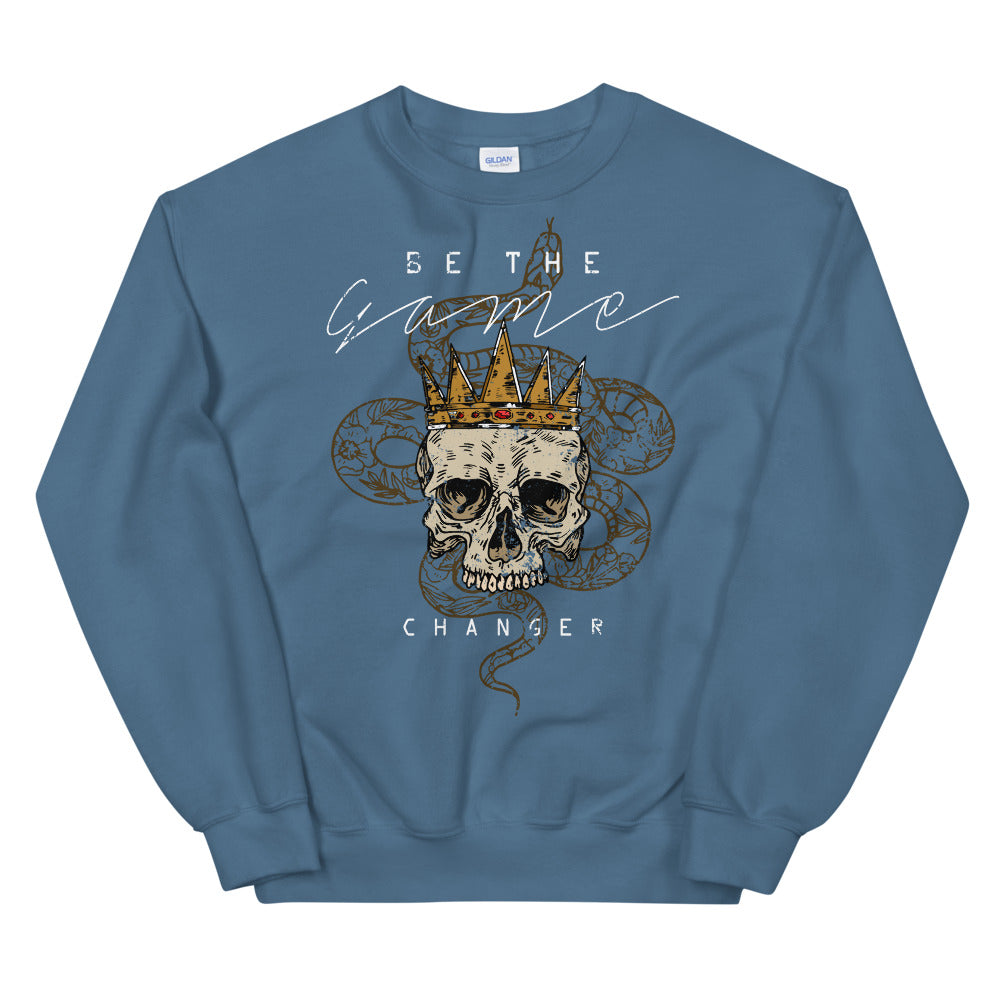 Be the Game Changer Crowned Skull & Snake Crewneck Sweatshirt