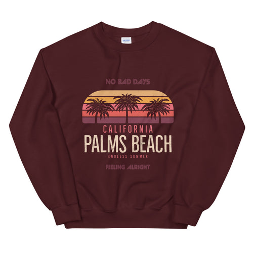 California Palms Beach No Bad Days Crewneck Sweatshirt