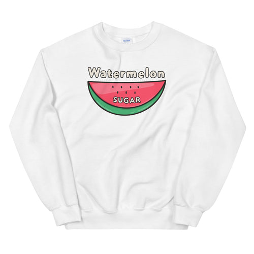 Watermelon Sugar Sweatshirt - White Watermelon Sugar Sweatshirt for Women