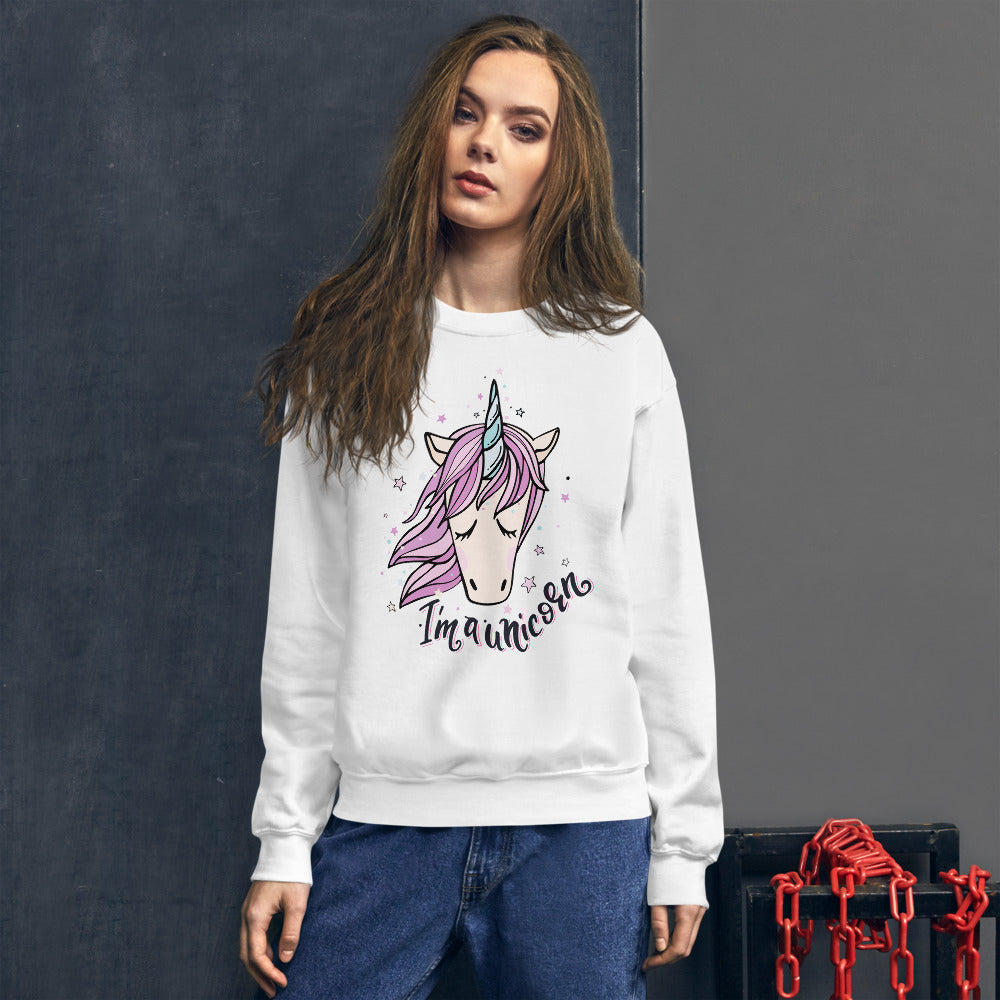 I Am a Unicorn Sweatshirt | Cute Magical Unicorn Sweatshirt for Girls