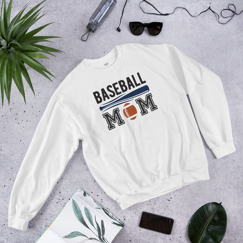 Baseball Mom Crewneck Sweatshirt for Women