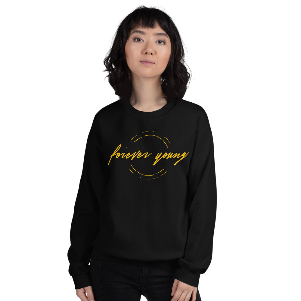 Forever Young Sweatshirt | Printed Pullover Crewneck for Women