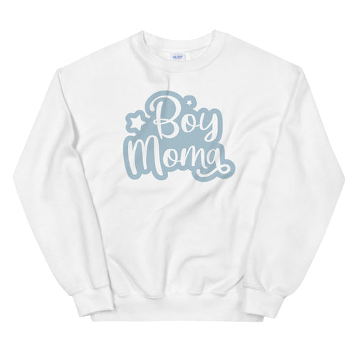 Boy Mom sweatshirt Sweatshirt in White Color for Women