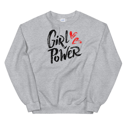Girl Power Sweatshirt | Grey Women Empowerment Sweatshirt