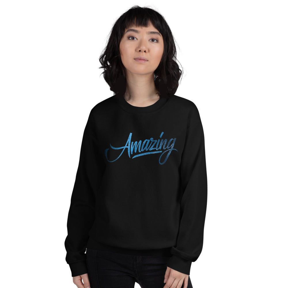 Amazing One Word Crewneck Sweatshirt for Women