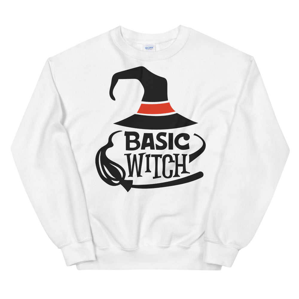Basic Witch Halloween Crewneck Sweatshirt for Women
