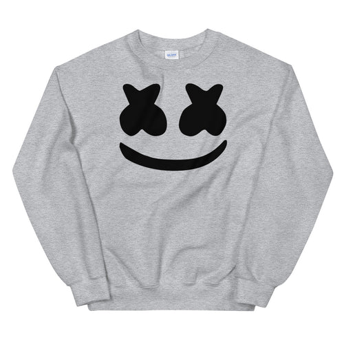 Grey DJ Marshmello Pullover Crewneck Sweatshirt for Women