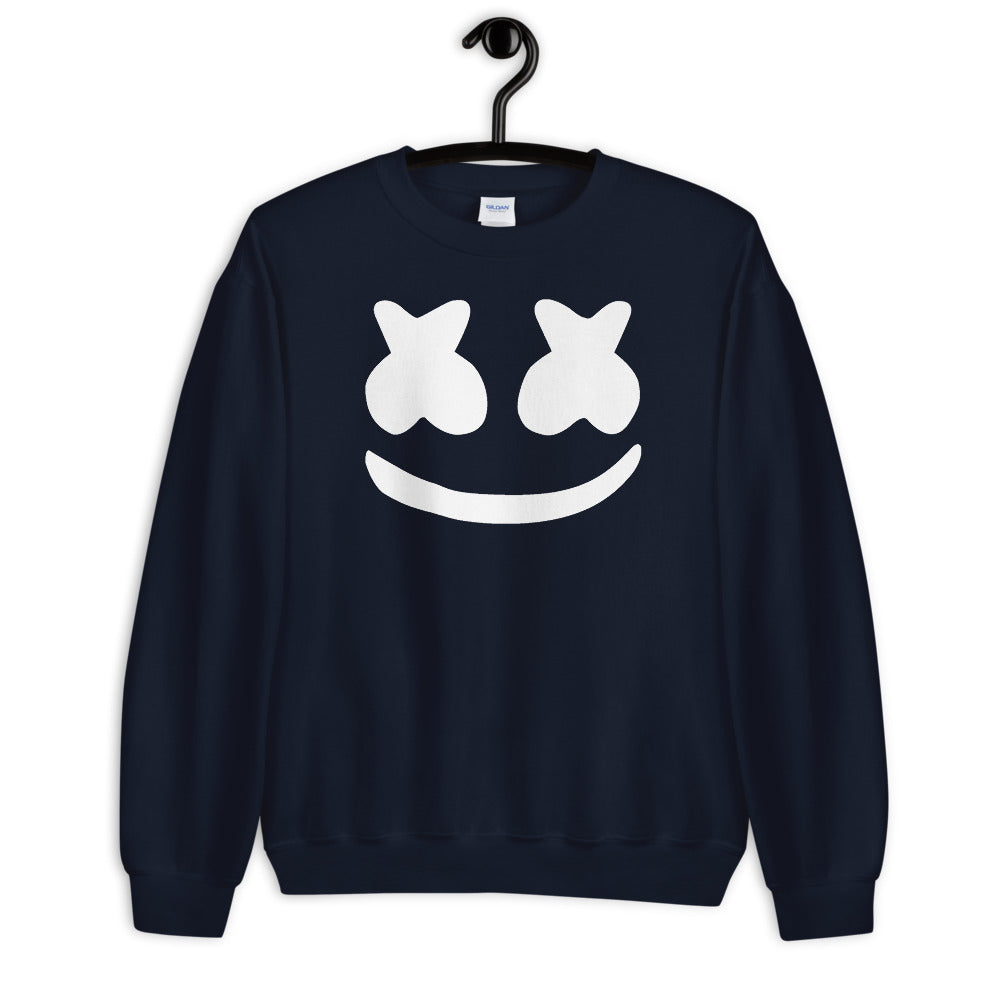 Navy DJ Marshmello Pullover Crewneck Sweatshirt for Women