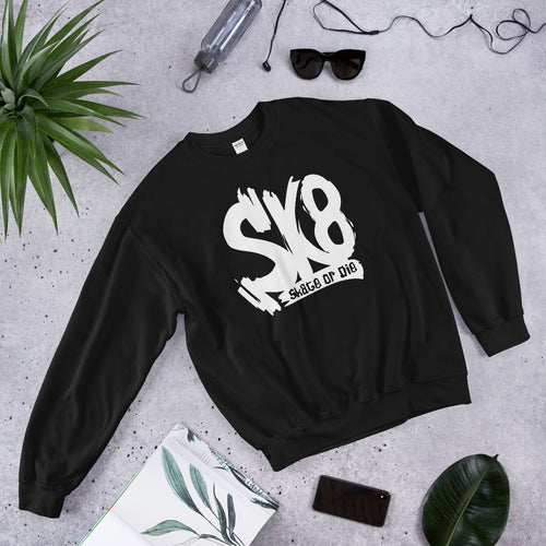 Sk8 Skate or Die Crewneck Sweatshirt for Women