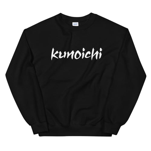 Ninja Kunoichi Sweatshirt | One Word 女 Kunoichi Crew Neck for Women