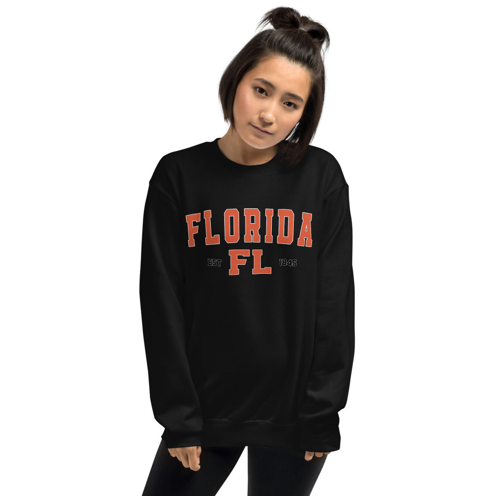 Florida Sweatshirt | Florida State Pullover Crewneck for Women