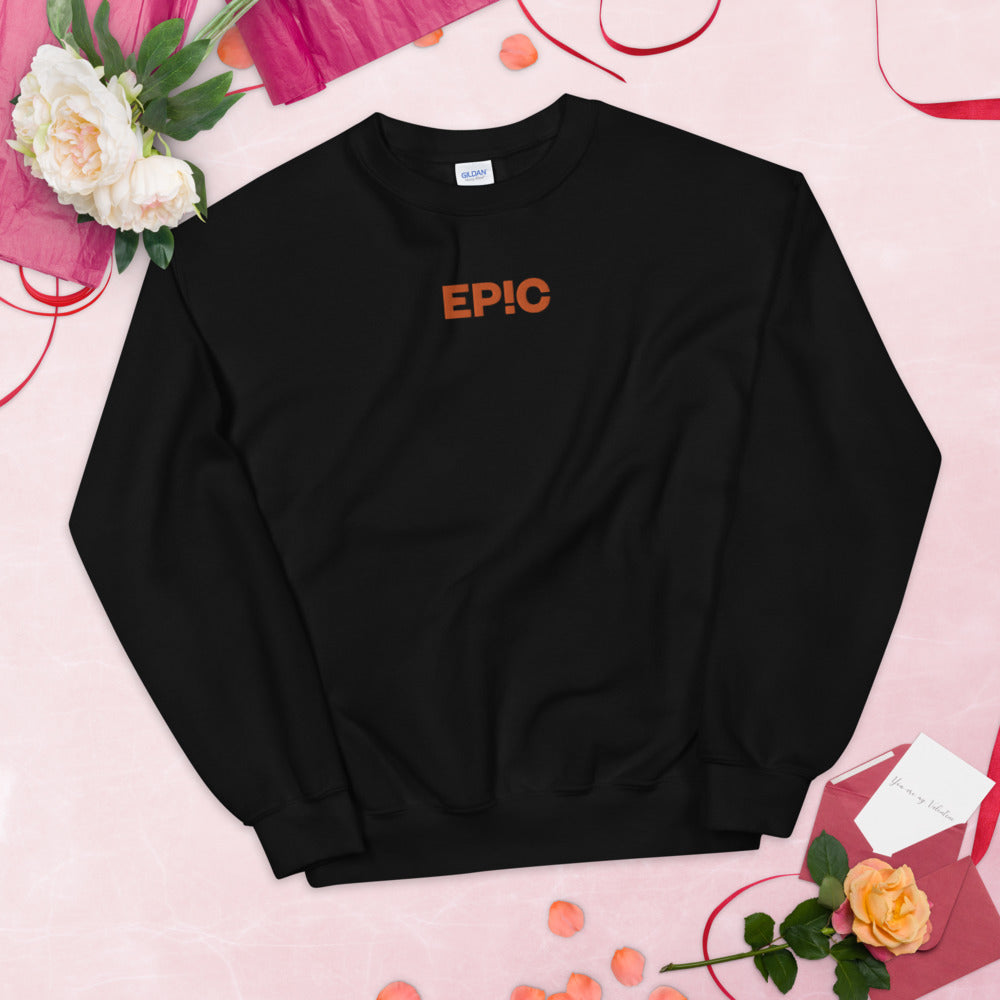 One Word Epic Custom Embroidered Pullover Crewneck Sweatshirt