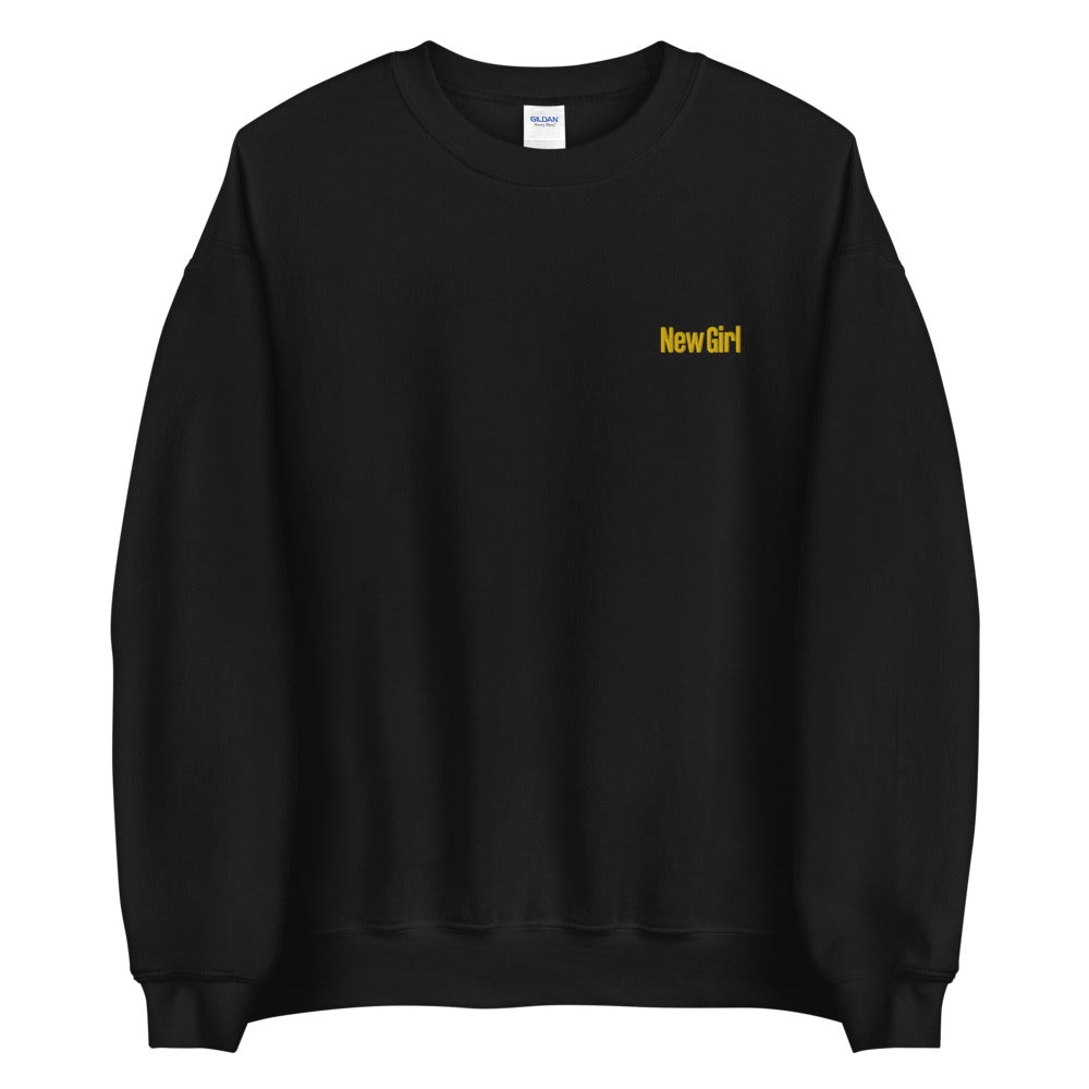 New Girl Sweatshirt Embroidered New Chick Pullover Crewneck