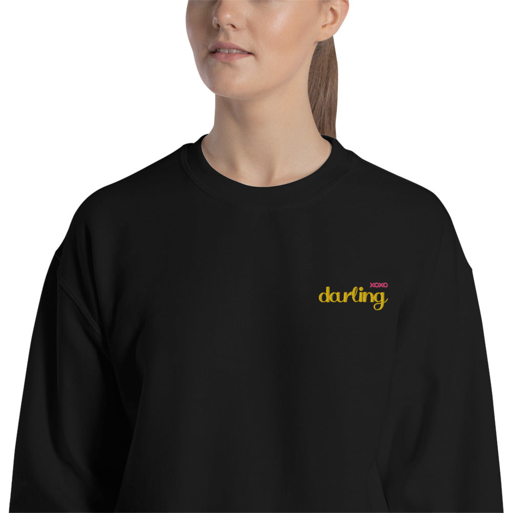 Darling XOXO Sweatshirt Custom Embroidered Pullover Crewneck