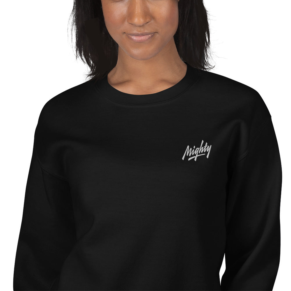 Mighty Sweatshirt Embroidered Fearsome Pullover Crewneck