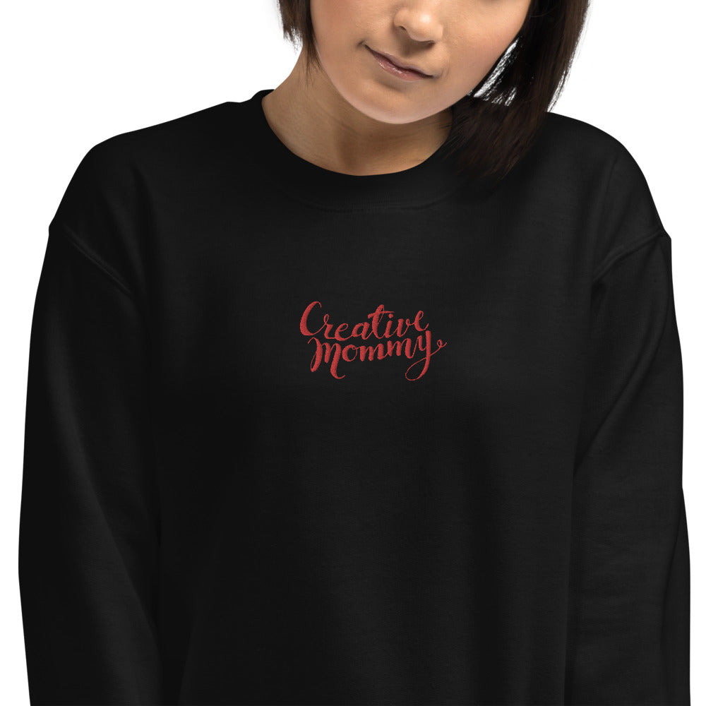 Creative Mummy Sweatshirt Embroidered Creative Mom Pullover Crewneck