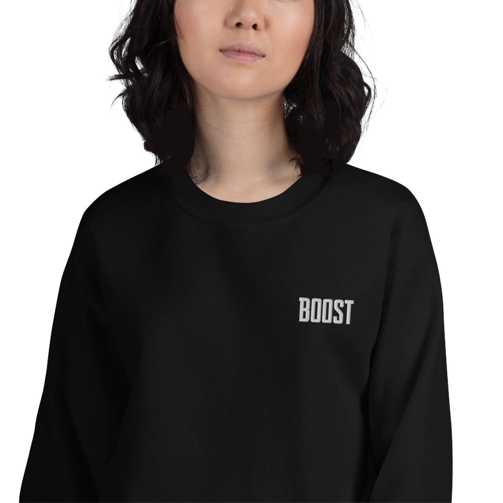Boost Sweatshirt | Embroidered Boost Pullover Crewneck