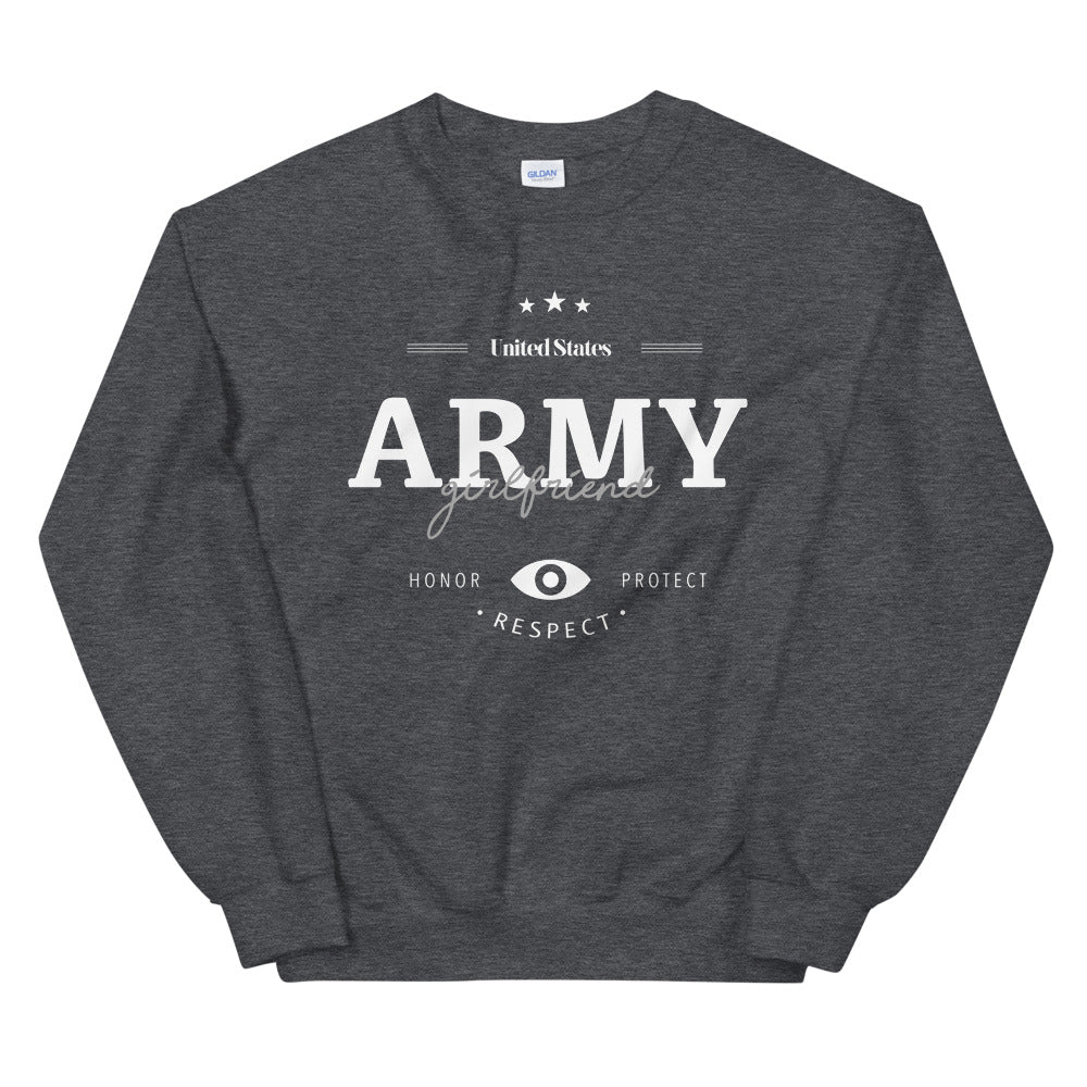 US Army Girlfriend Sweatshirt Pullover Crewneck Gift Idea