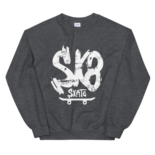 SK8 Skate Board Crew Neck Sweatshirt for Women