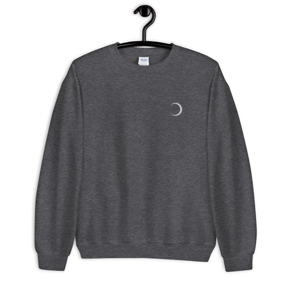 Crescent Moon Sweatshirt Custom Embroidered Pullover Crewneck