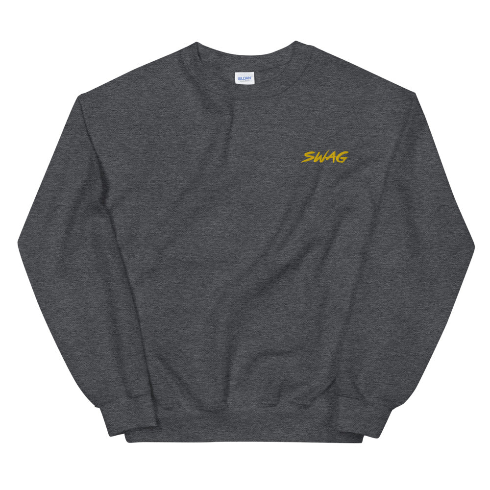 Swag Sweatshirt Embroidered Single Word Swag Pullover Crewneck