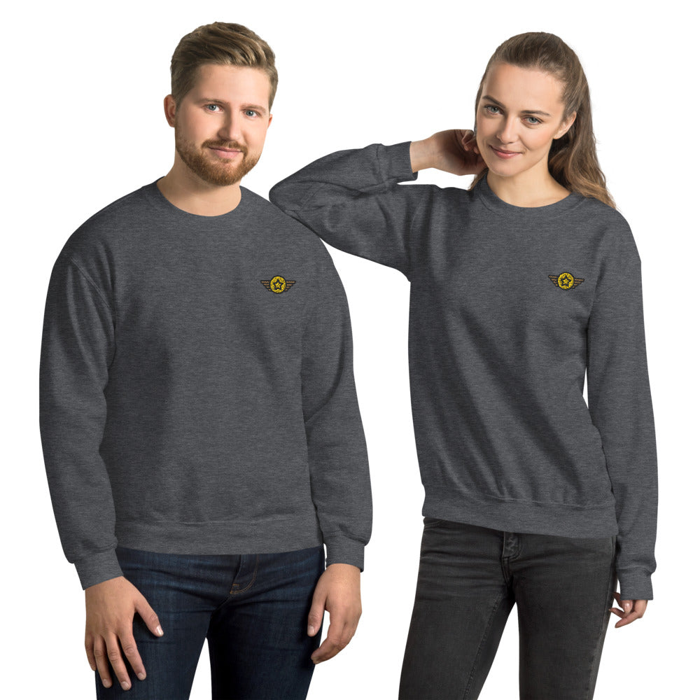 Military Rank Sweatshirt Embroidered Arm Forces Rank Pullover Crewneck