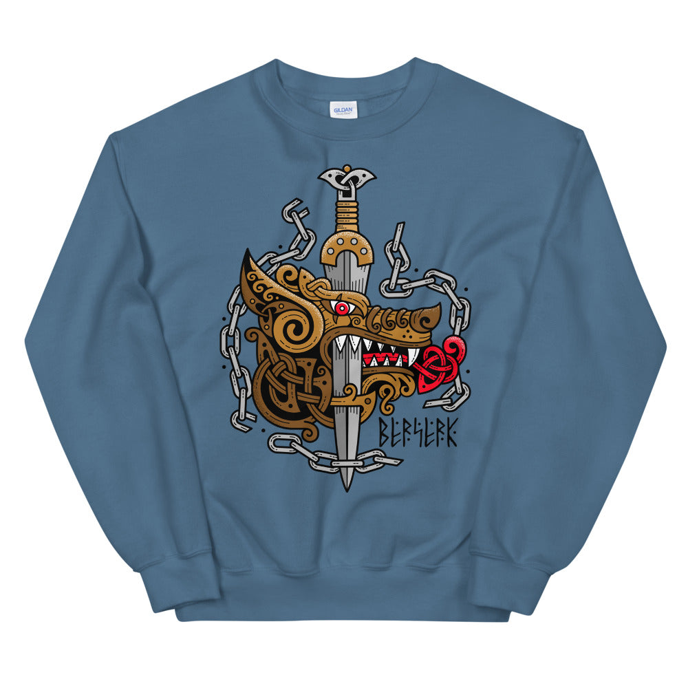 Viking Norse Mythology Fenrir Wolf Symbol Sweatshirt for Women