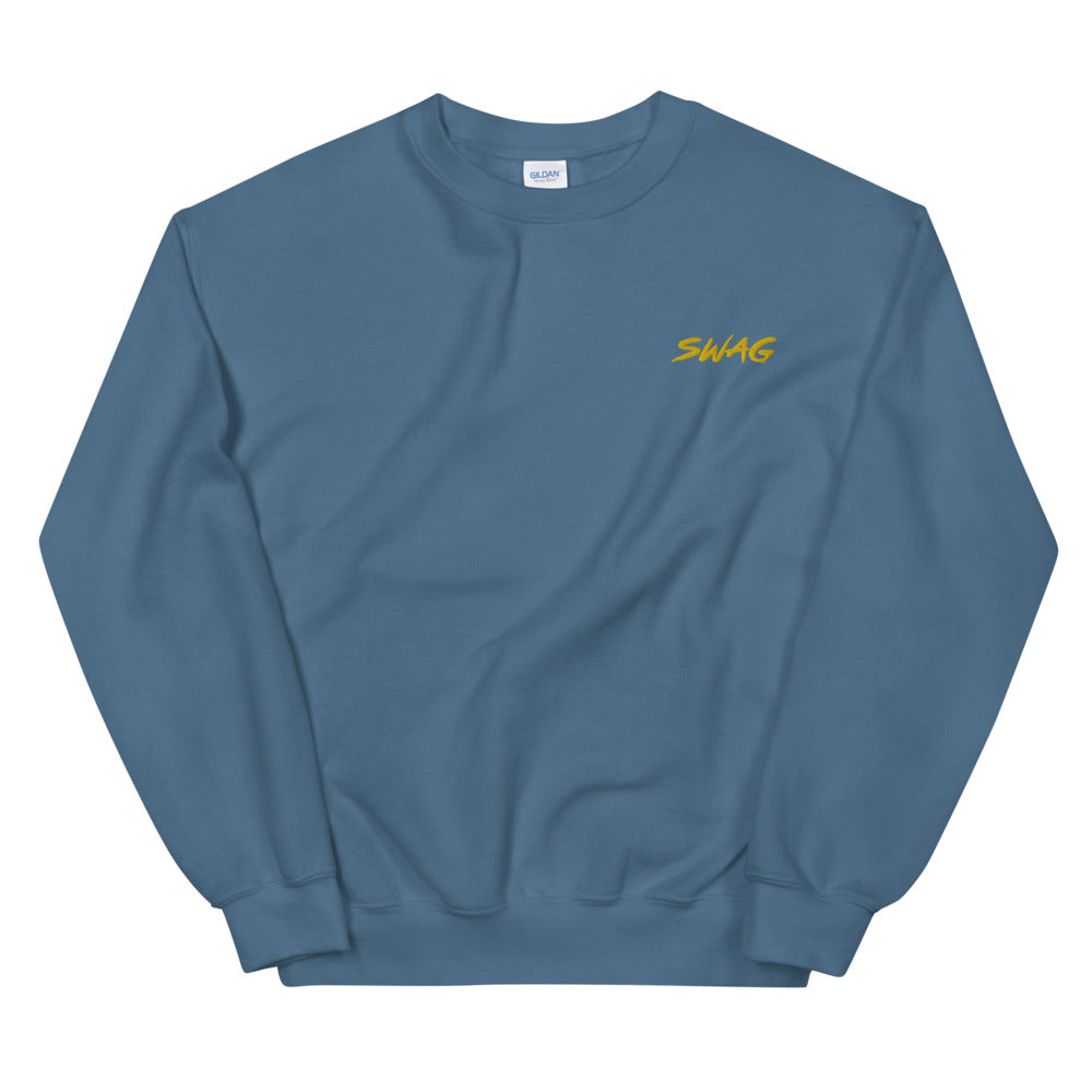 Swag Sweatshirt Embroidered Single Word Swag Pullover Crewneck