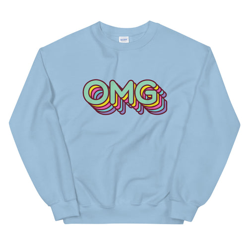 OMG Meme Crewneck Sweatshirt for Women