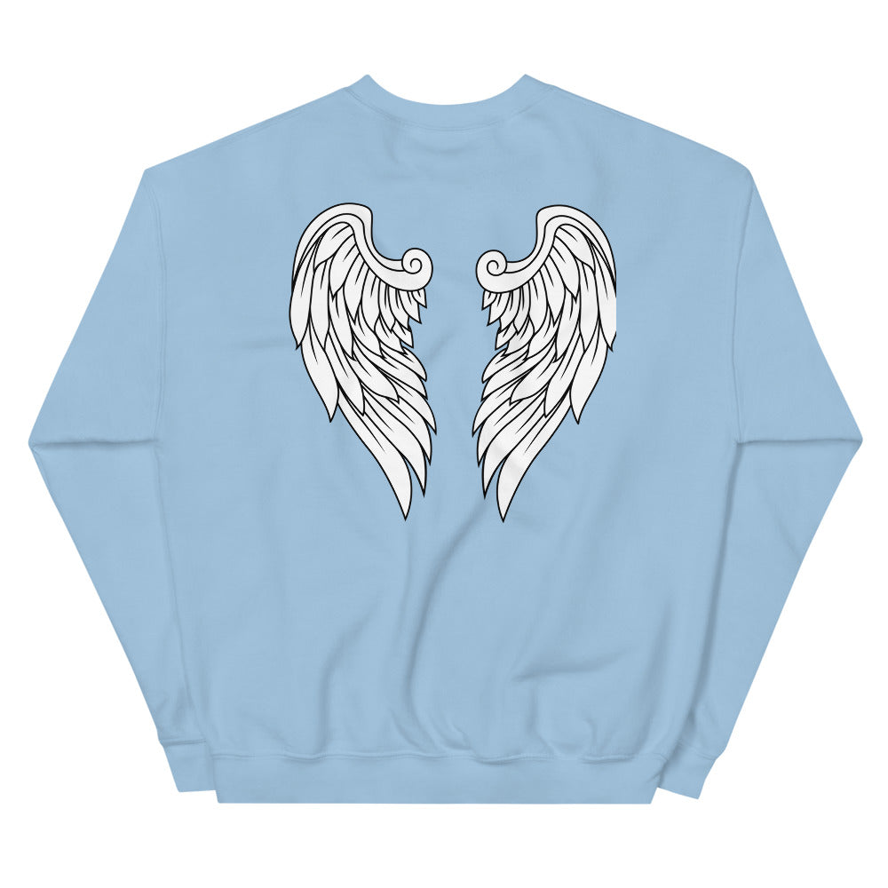 Angel Wing Sweatshirt Crewneck for Women