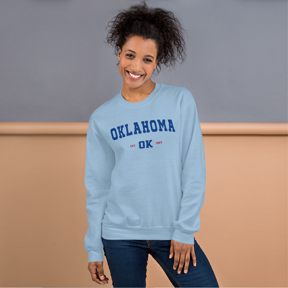 Oklahoma Sweatshirt | OK State Pullover Crewneck for Women
