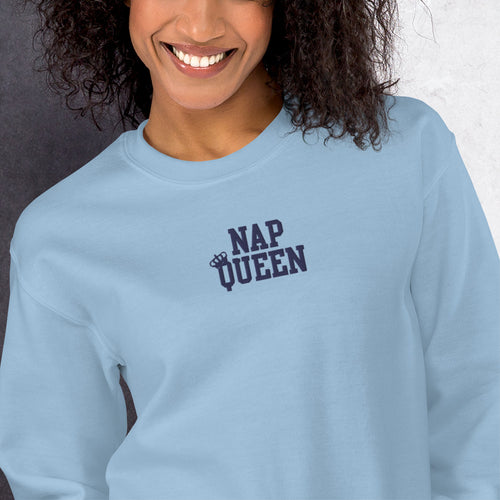Expression Sweatshirt Nap Queen for Lazy Days Pullover Crewneck